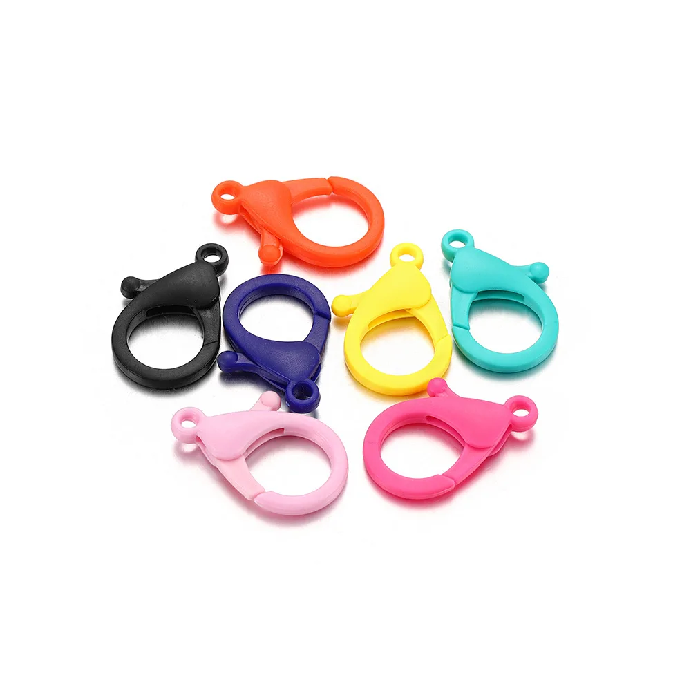 

10pcs/Lot Color Resin Lobster Clasp Necklace Spring Fastener Accessories For Jewelry Making