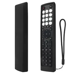 Enhanced Silicone Anti-Slip Protective Remote Control Case (Black)