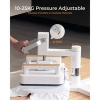 Heat Press Machine 3-in-1 Kit, Smart Press & Mini Iron Press with Platform & Control Pod, 10-25KG High Pressure 1