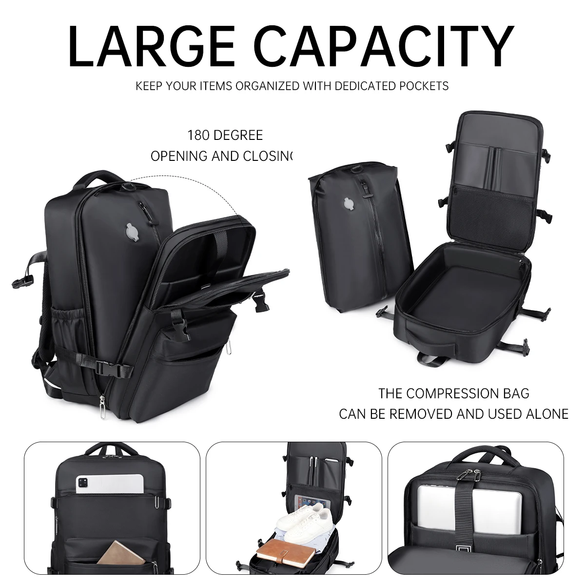 Shengliwei High-End Backpack Men's New Business Casual Backpack Travel Laptop Bag Large Capacity Women