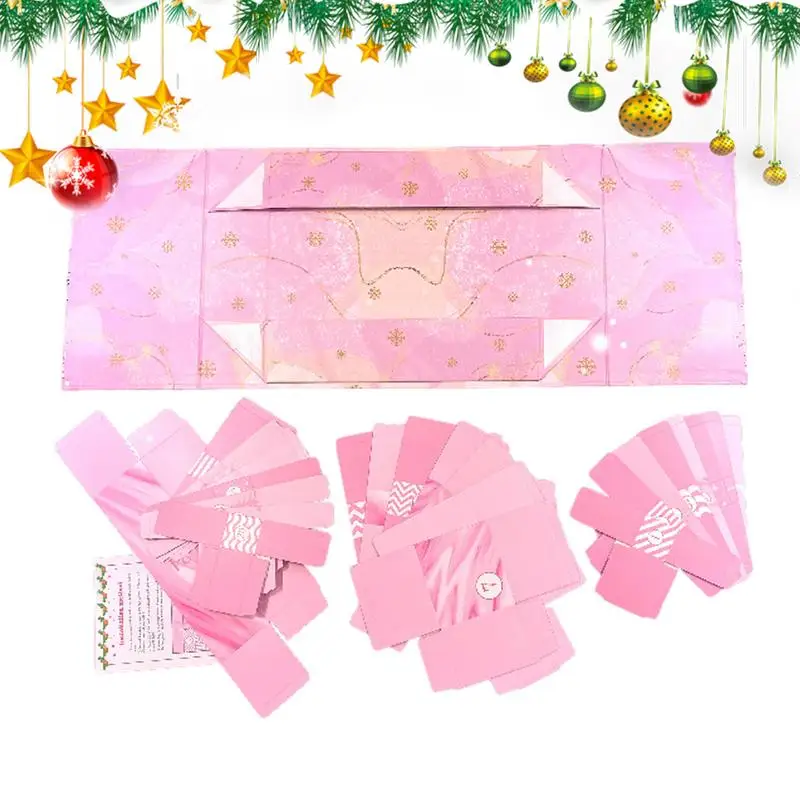 Empty Advent Calendar Christmas gift candy Empty Boxes 24 Days Countdown To Christmas Fillable Cardboard Number Gift Box