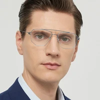 Датский бренд, мужские квадратные очки в оправе, двухлучевые титановые очки, женские безвинтовые сверхлегкие очки-авиаторы, новые — изображение 3
