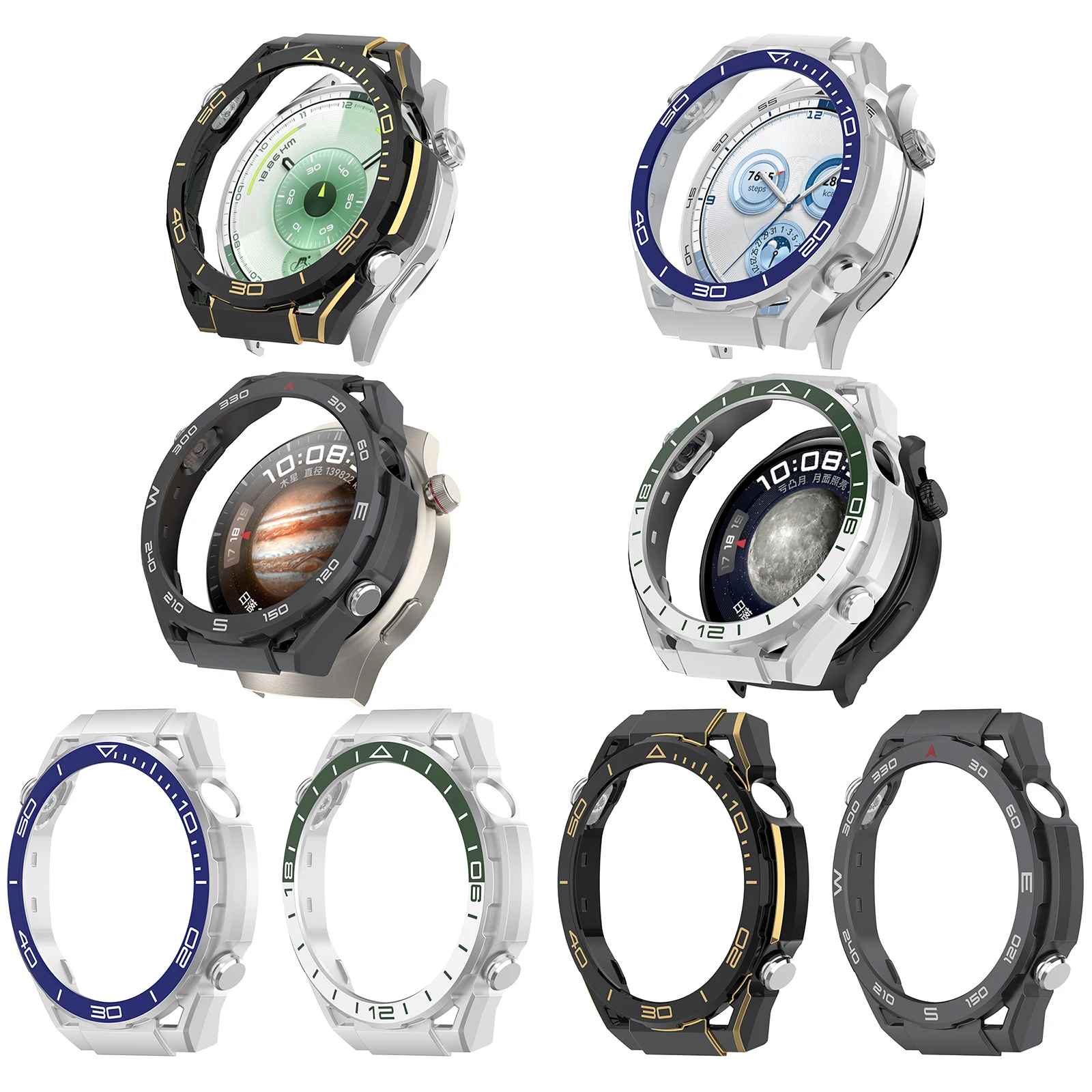 Case for Huawei Watch GT6 Pro 46mm Watch Protective Cover Frame Case Hollow Out Watch Frame Bumper for Huawei GT6 Pro 46mm