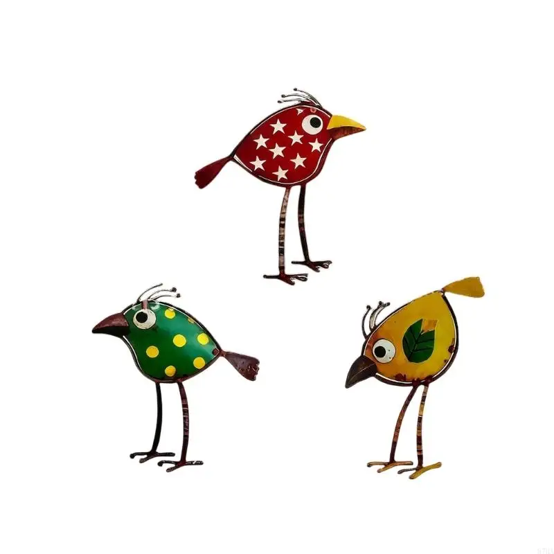 รูปสินค้า Bird Garden Stakes 3 ชิ้น งานศิลปะกลางแจ้ง ตกแต่งสวนสวย