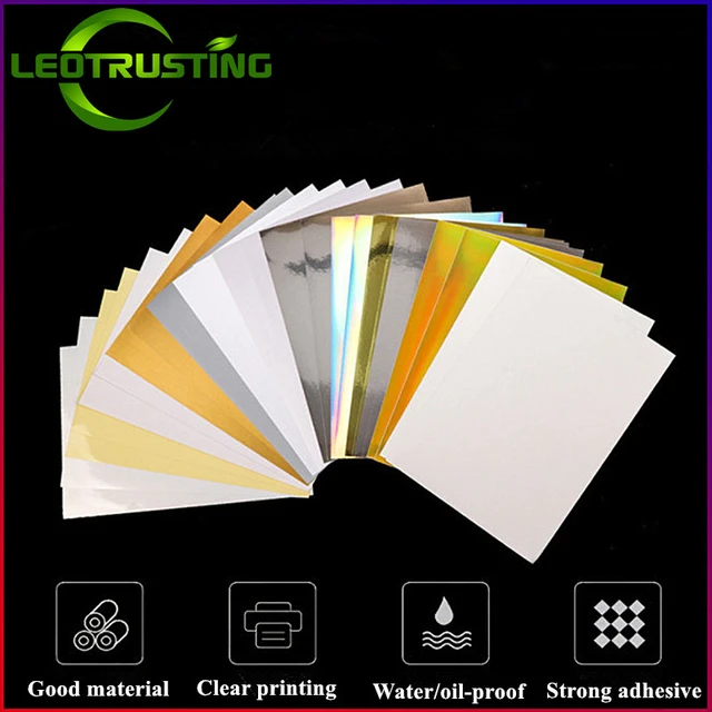 60 feuilles A4 Clear Film PET transparent en PVC auto-adhésif