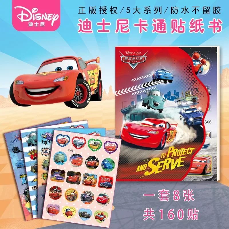 8 Pz/Set Disney Cartoon Sticker Book Frozen Mickey Rapunzel Stickers Cute Puzzle Sticker Hand Account Decoration Toys Gifts