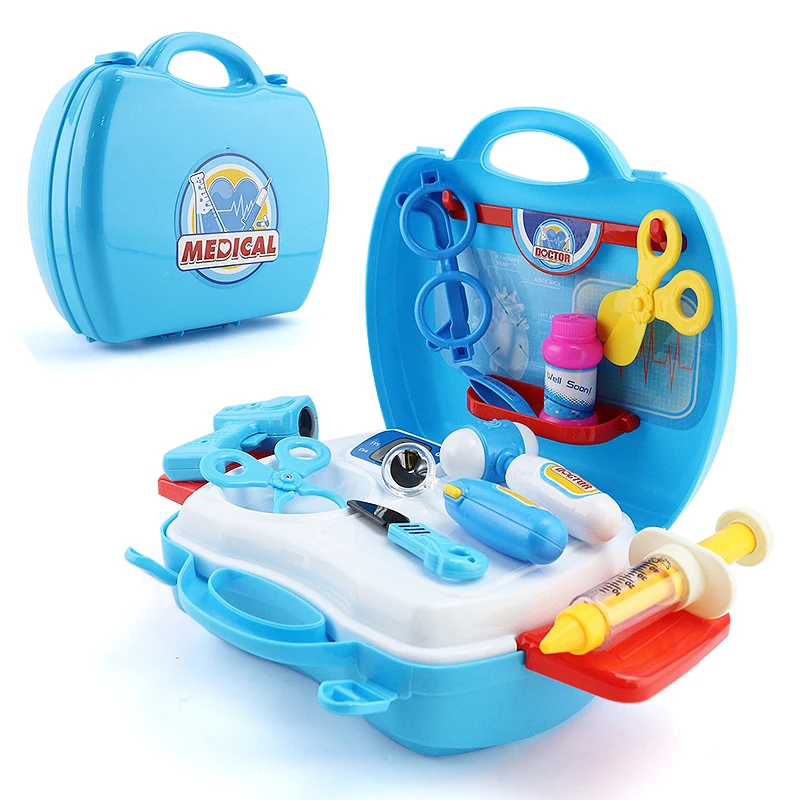 Pretend Play The Children Play Kitchenware Supermarket Cashier Maintenance Tool Carrying Case Dresser Doctor Nurse Hobbies Toys