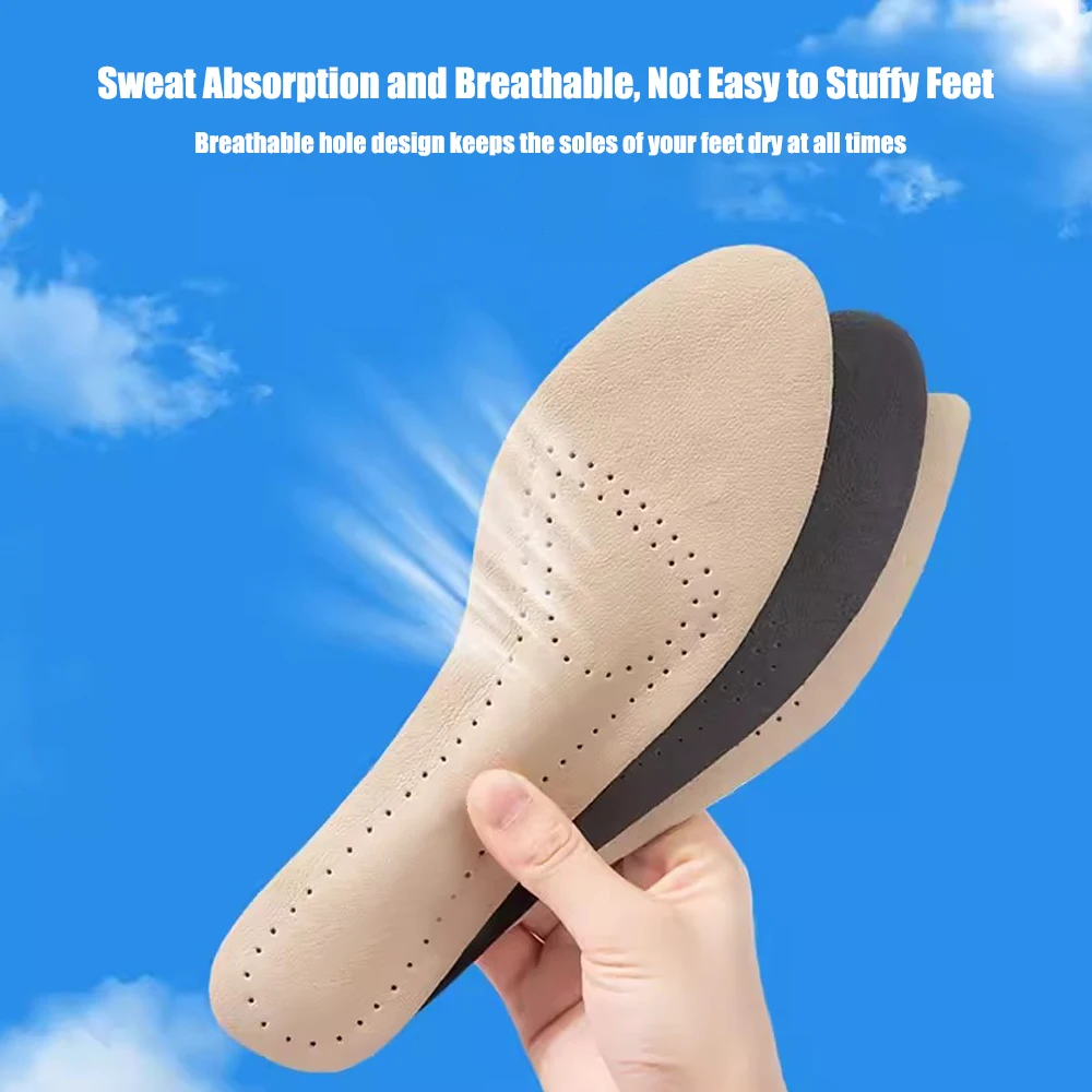 Selbst klebende Leder-Einlegesohlen für Damen High-Heels-Sandalen rutsch feste, atmungsaktive und schweiß absorbierende Schuh aufkleber – Detail 5