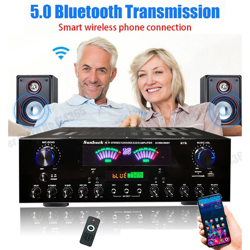 Bluetooth HiFi Home Audio Amplifier 2
