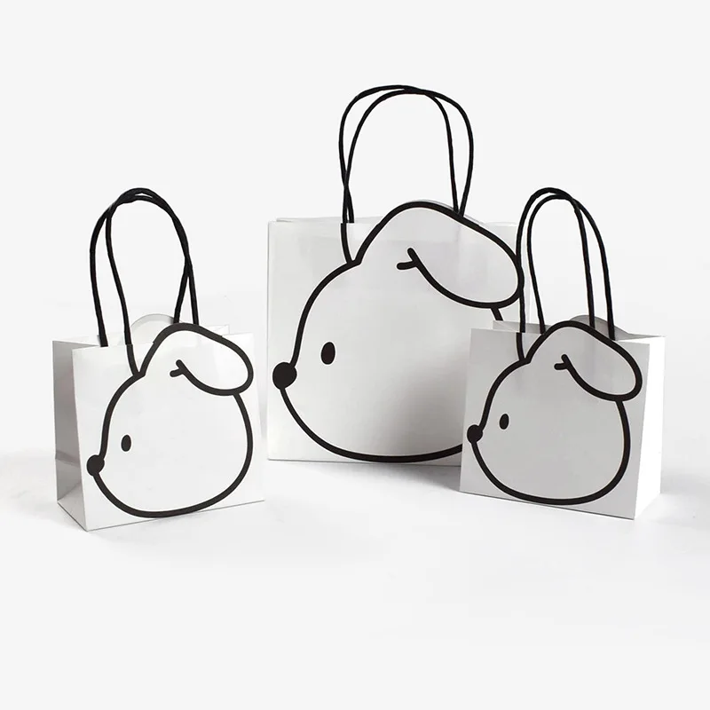 50pcs-cute-rabbit-party-favor-gift-paper-bag-halloween-snack-bag-white-animal-child-candy-bag-spooky-halloween-party-supplies