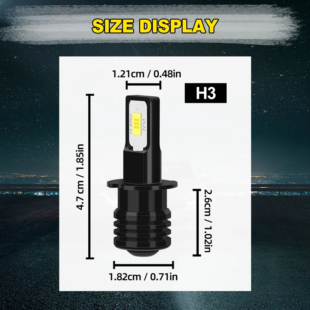 2개 자동차 안개등 H3 90W 고출력 6000K 백색 LED 전면 안개등 플러그 앤 플레이 12V 24V 닛산 라르고 (C23) 1993-2001용