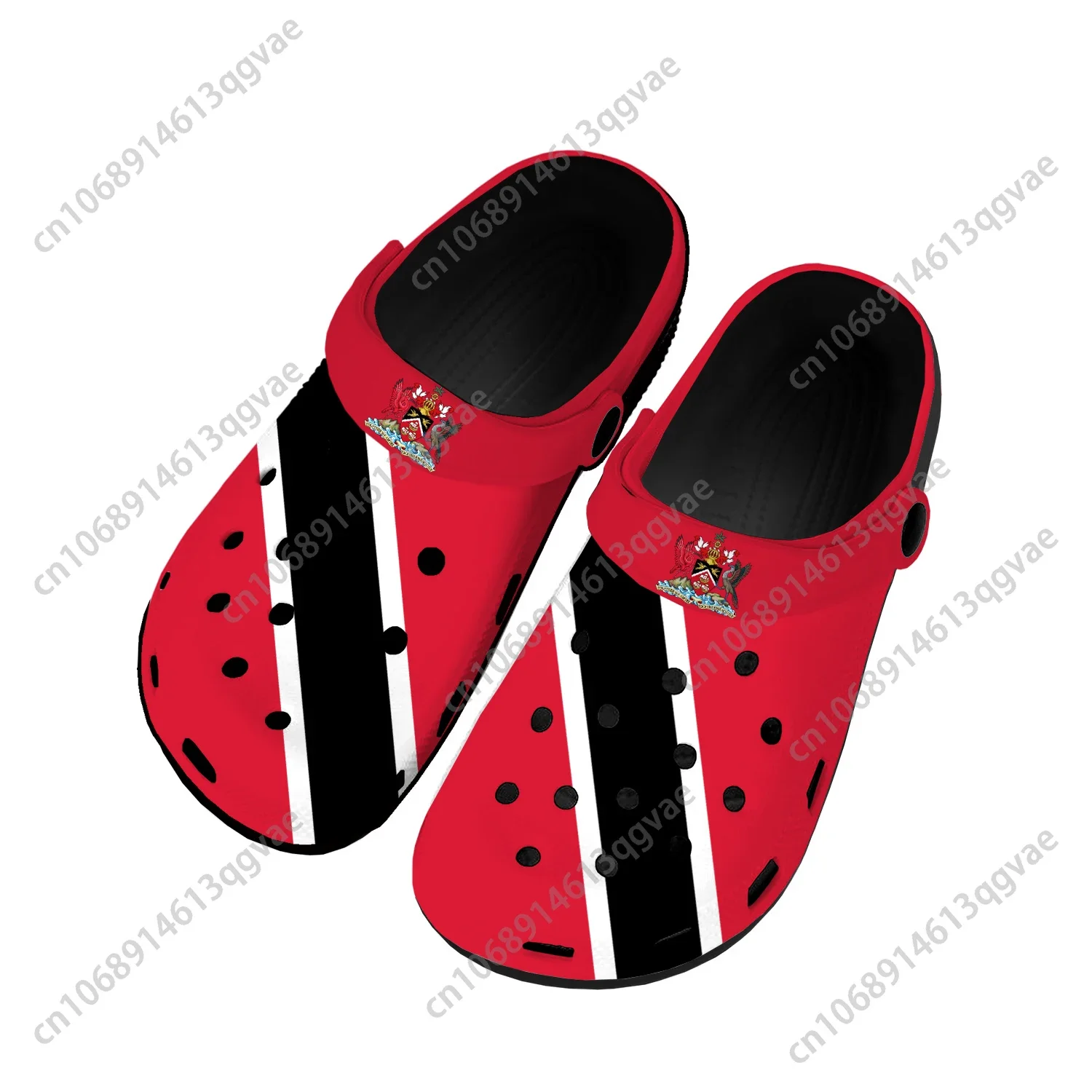 

Trinidad and Tobago Flag Home Clogs Custom Water Shoes Mens Womens Teenager Shoe Garden Clog Breathable Beach Hole Slippers