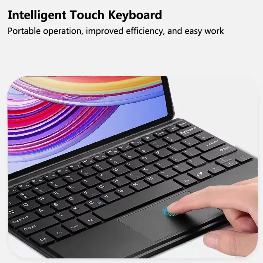 Custodia Con Tastiera Bluetooth Per Redmi Pad Pro 12.1 2024 – Italiana QWERTY, Staccabile, Con Ricarica USB-C, Verde Scuro