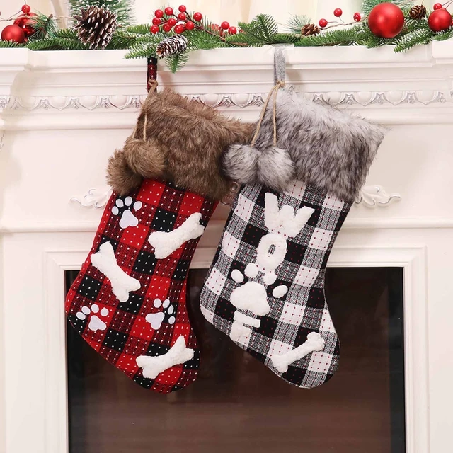 Ornament Hooks Mini Christmas Socks Christmas Stockings Fireplace Hanging  Candy Gift Socks Home Holiday Christmas Decorations Christmas Ornaments 1pc