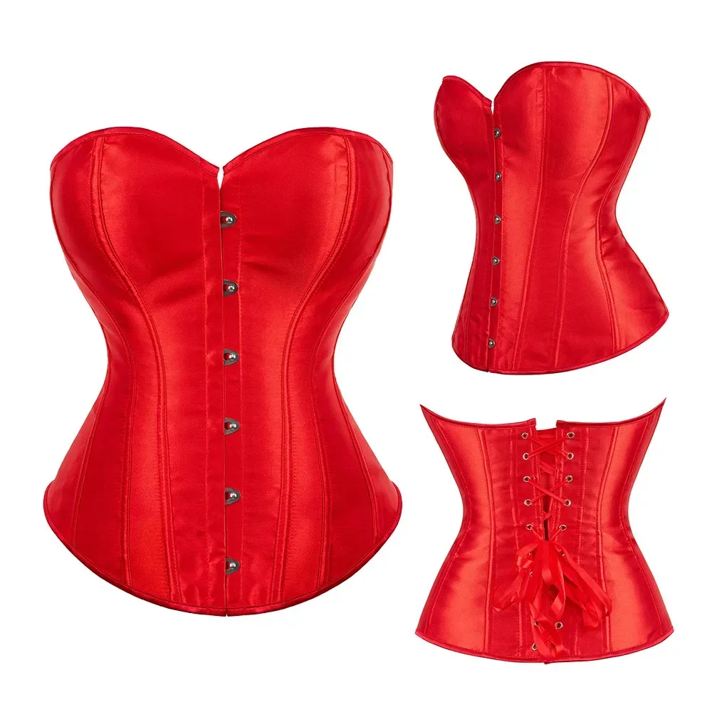 Korsetts Bustiers für Frauen Sexy Vollbrustkorsett Top Mieder Plus Size Corsetto Korsett Weiß Schwarz – Detail 12