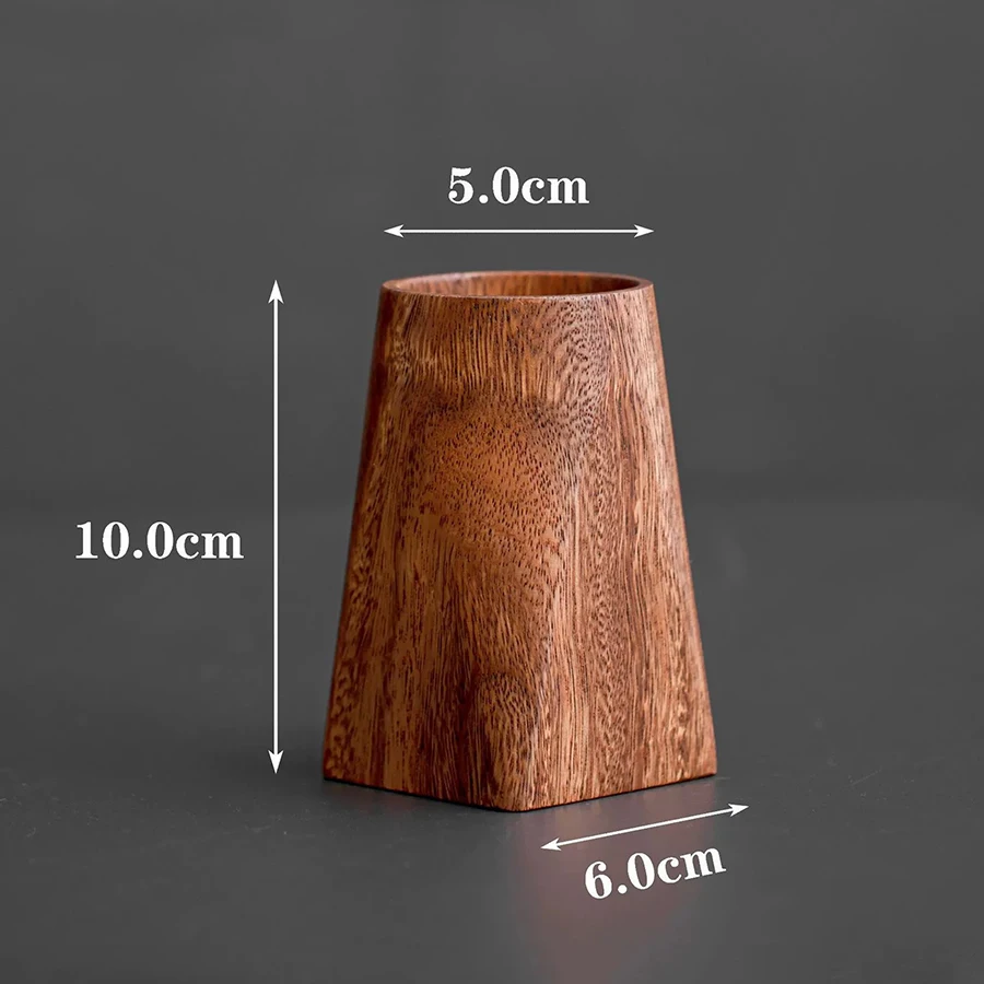 Vintage Wood Pen Holder Makeup Organizer