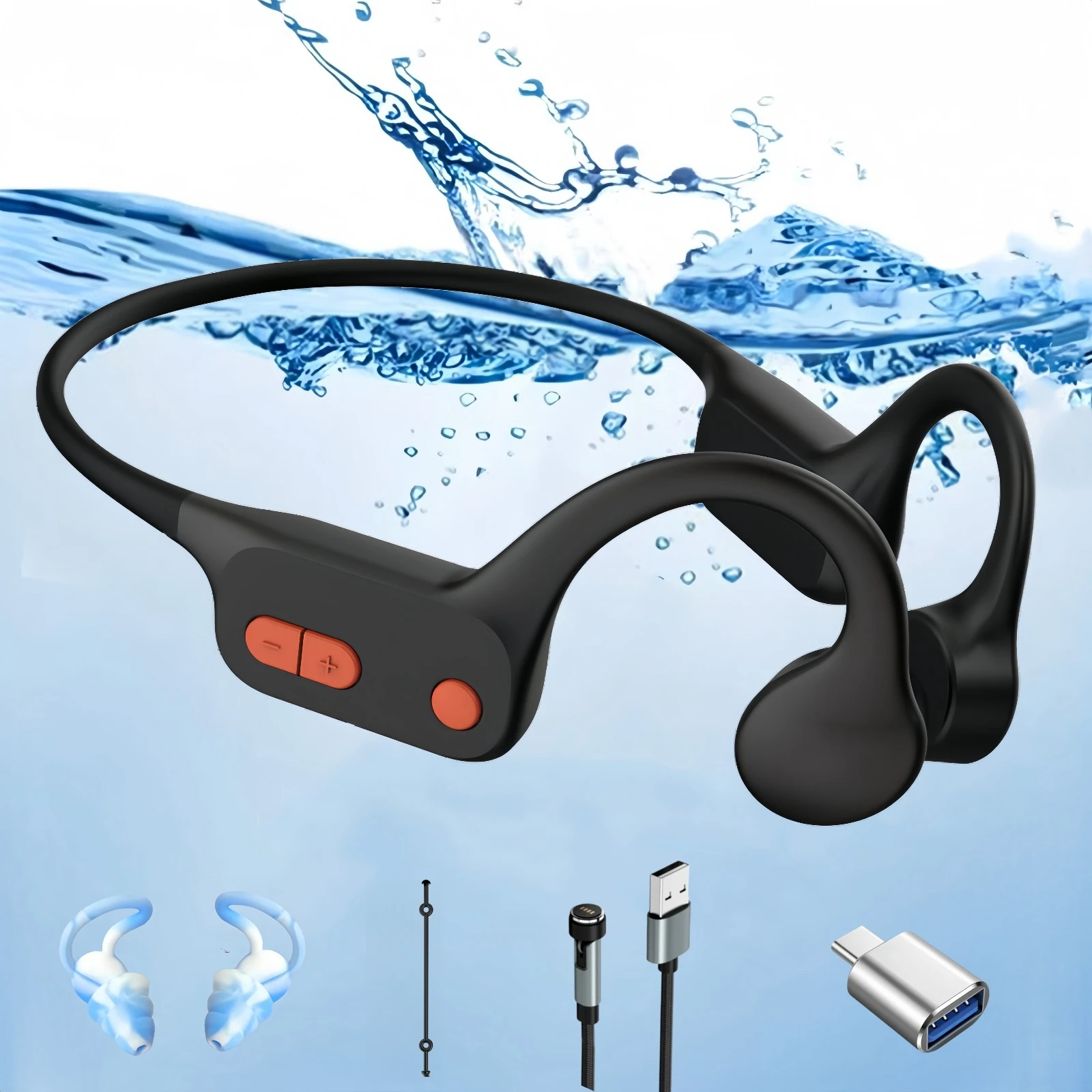 G Shock Bone Conduction Swimming Headphones, Tayogo IPX8