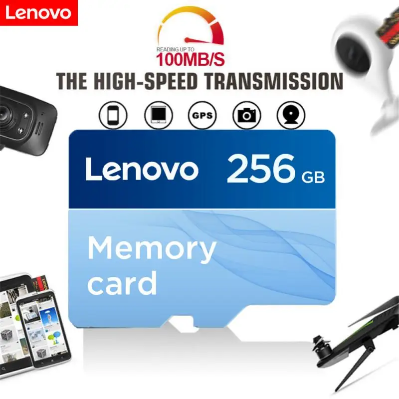 

Lenovo Micro SD TF Card 1TB 2TB Original Memory Card Headset 128GB High Speed Flash SDCard 512GB Expanded Storage For Android