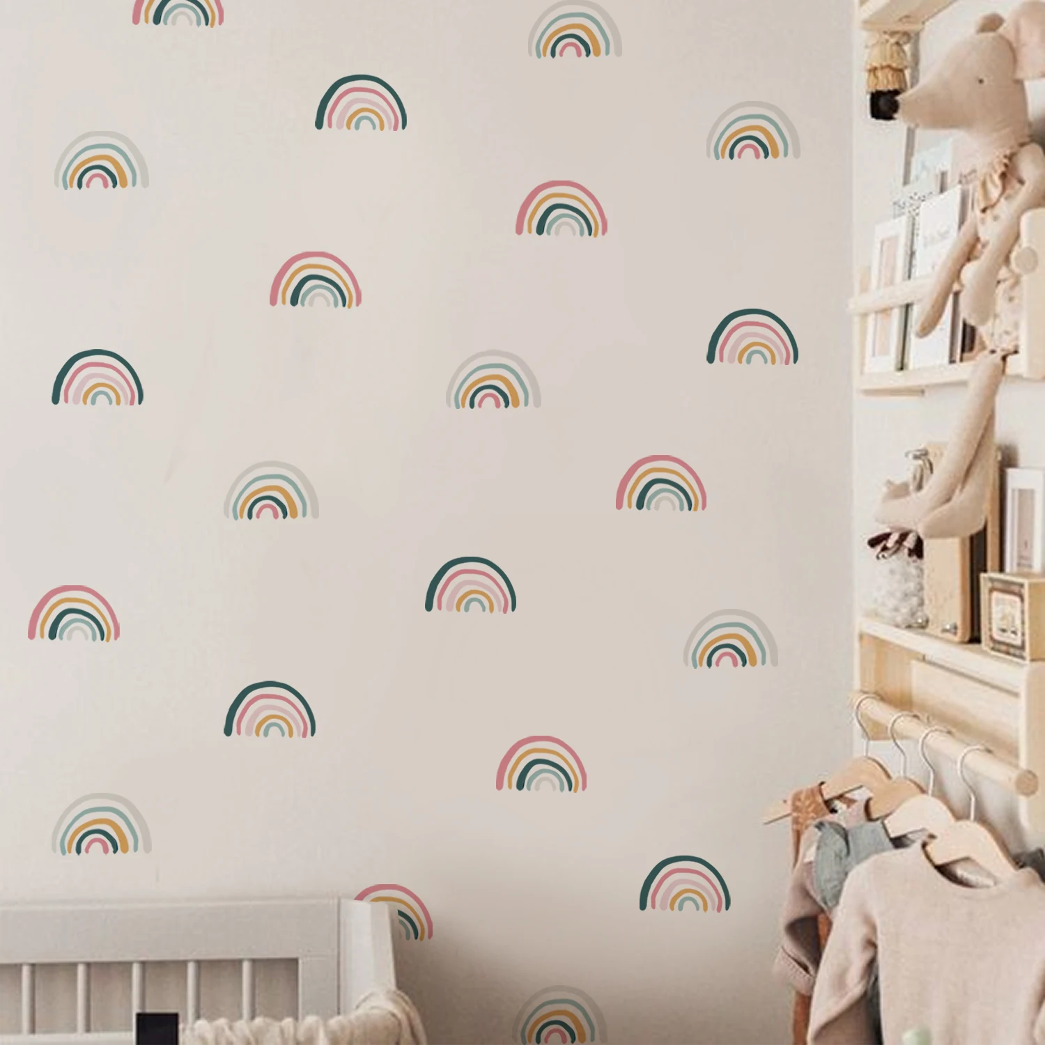 Adesivo decorativo nuvole con arcobaleno - TenStickers
