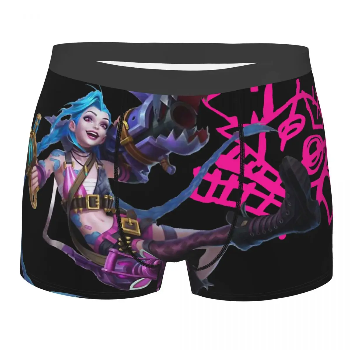 Jinx League Of Legends Tolleranza Mutande Mutandine Traspiranti Intimo Uomo Pantaloncini Sexy Slip Boxer