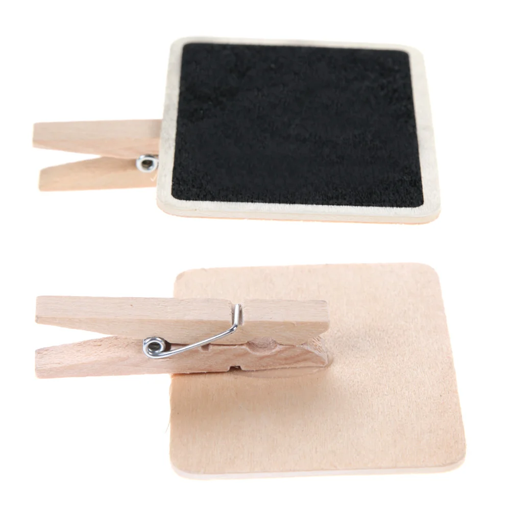 Blackboard Clip Party Props Mini Message Board Signs Portable 20pcs for Home Furnishing Decoration wooden blackboard,wooden chalkboard