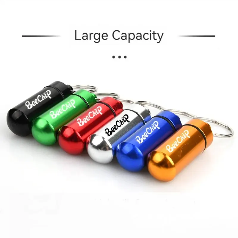 Mini Portable Travel pill organizer All-In-One Carrying Easily Clean Refill Pills Prevent Falling Out Pill Storage Container 3PCS