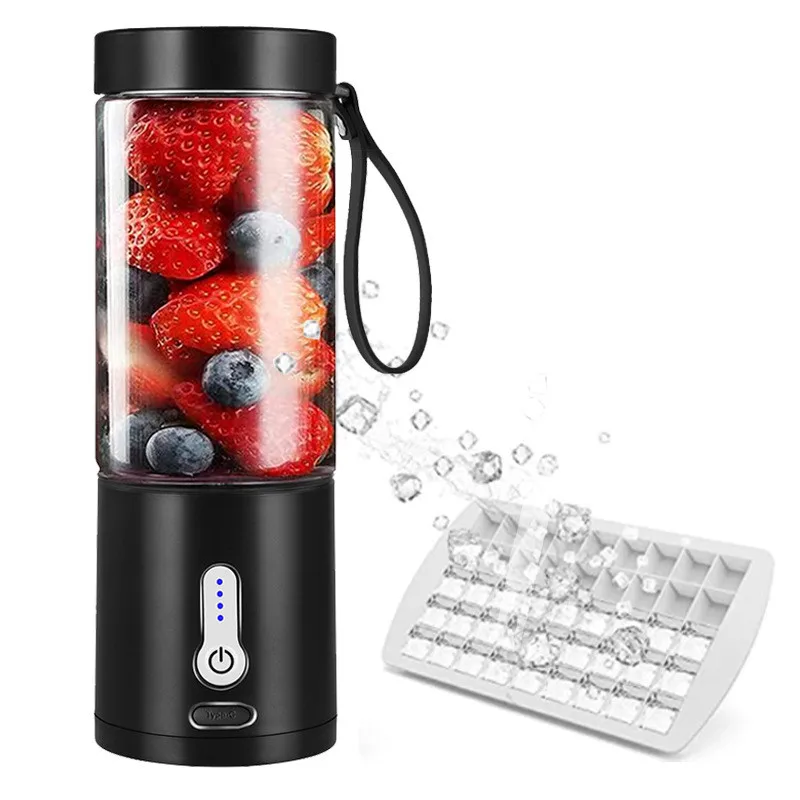Viaggio Esterno Casa Portatile Frullatore di Frutta Mini USB Ricaricabile Spremiagrumi Senza Fili Tazza di Succo_voghion.com