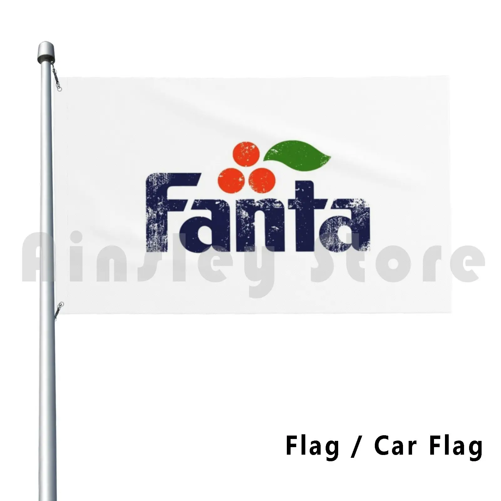 Fanta Retro Vintage Outdoor Decor Flag Car Flag Logo Sprite Fanta Drink Ice Oldschool Distressed Retro Ciwimu