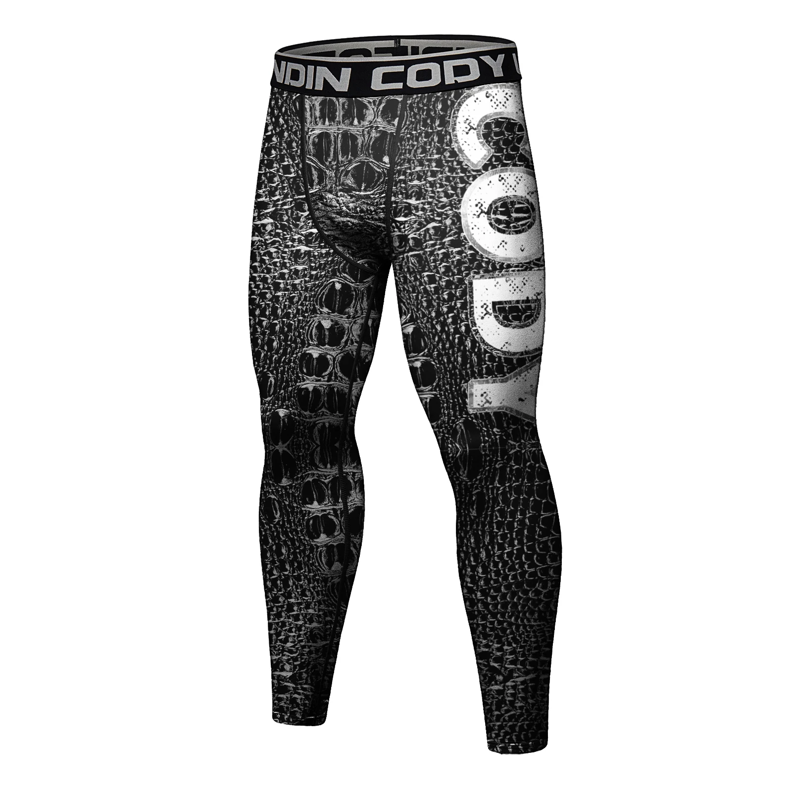 MIZOK Pantaloni A Compressione Da Uomo, In Tessuto A Rete