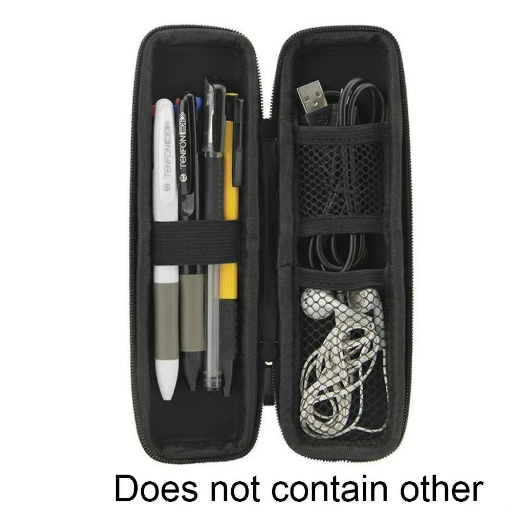 Black EVA Hard Shell Stylus Pen Pencil Case Holder Protective Carrying Box Bag Storage Container for Pen Ballpoint Stylu 1PC pencil cases