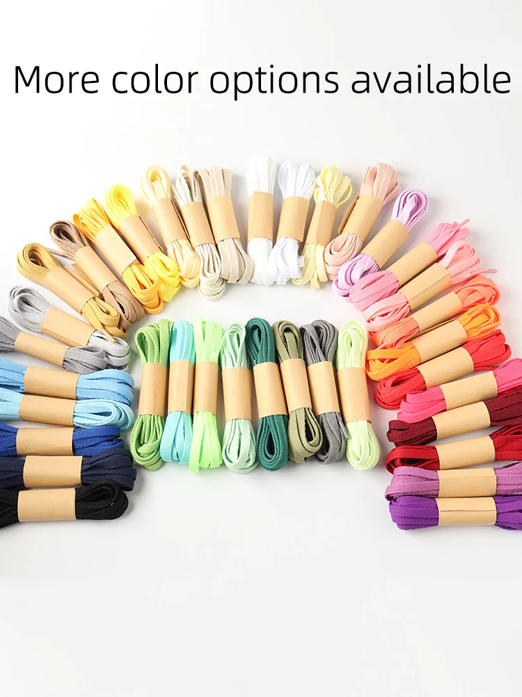 Vibrant HiberniFlat Wide Shoelaces - 25 Color Options