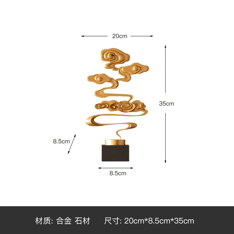 

Creative cloud sculpture. Entrance office Hotel Villa living room decoration.