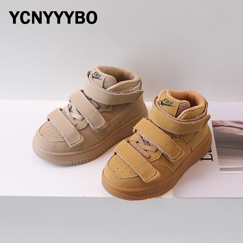 

Kids Casual Sneakers Children Brand High Top Shoes Baby Girls Beige Sport Sneakers Boys Fashion Chunky Sneakers Trainers Autumn