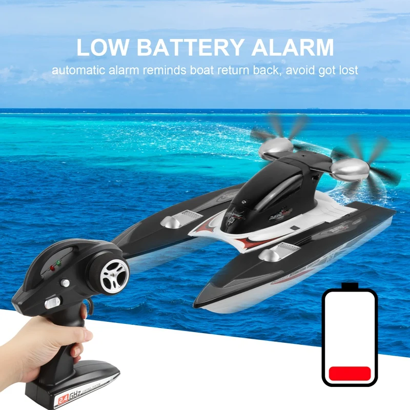 FY616 RC Boat 2.4Ghz 35Km/H High Speed RC Racing Boat Velocity Remote Control Boat Toy For Kids And Adults 4