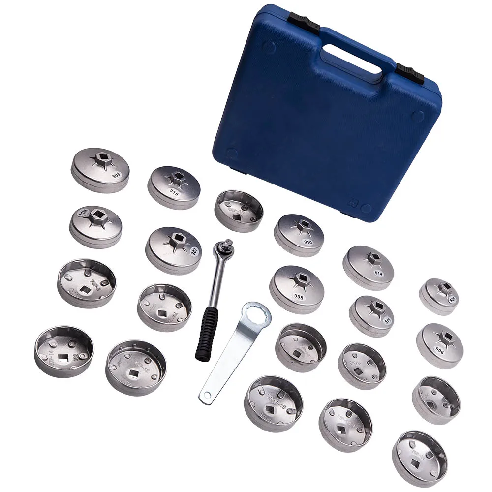 23PCS Cap Type Oil Filter Wrench Set Automotive Removal Socket Tool Kit for Lexus, for GMC, for Ford - Image 3