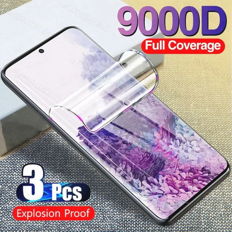 

Гидрогелевая пленка для Samsung Galaxy S21 S22 S23 Plus Ultra FE Note 20 10 9 Plus S22 S20 S9 S10 S8, защитная пленка для экрана, 3 шт.