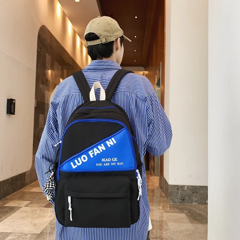 Men Fashion Backpack Lovers Schoolbag for Girls Boys Rucksack Women Shoulder Bag High School Bookbag Travel Mochila