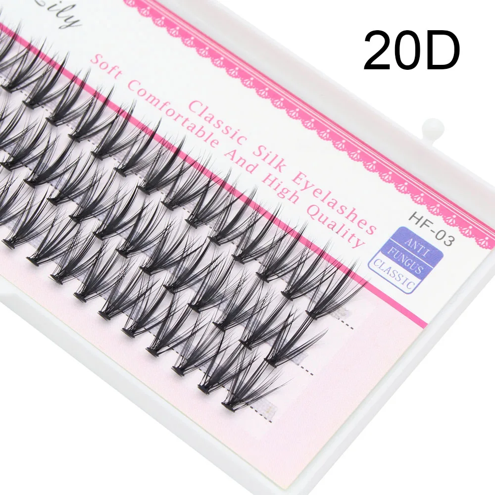 Description Picture 3 of item3d Professional Makeup Personal Cluster Eyelash Graft False 20D Graft False Eyelashes Eyelash Extension Personal Eyelash Bundle