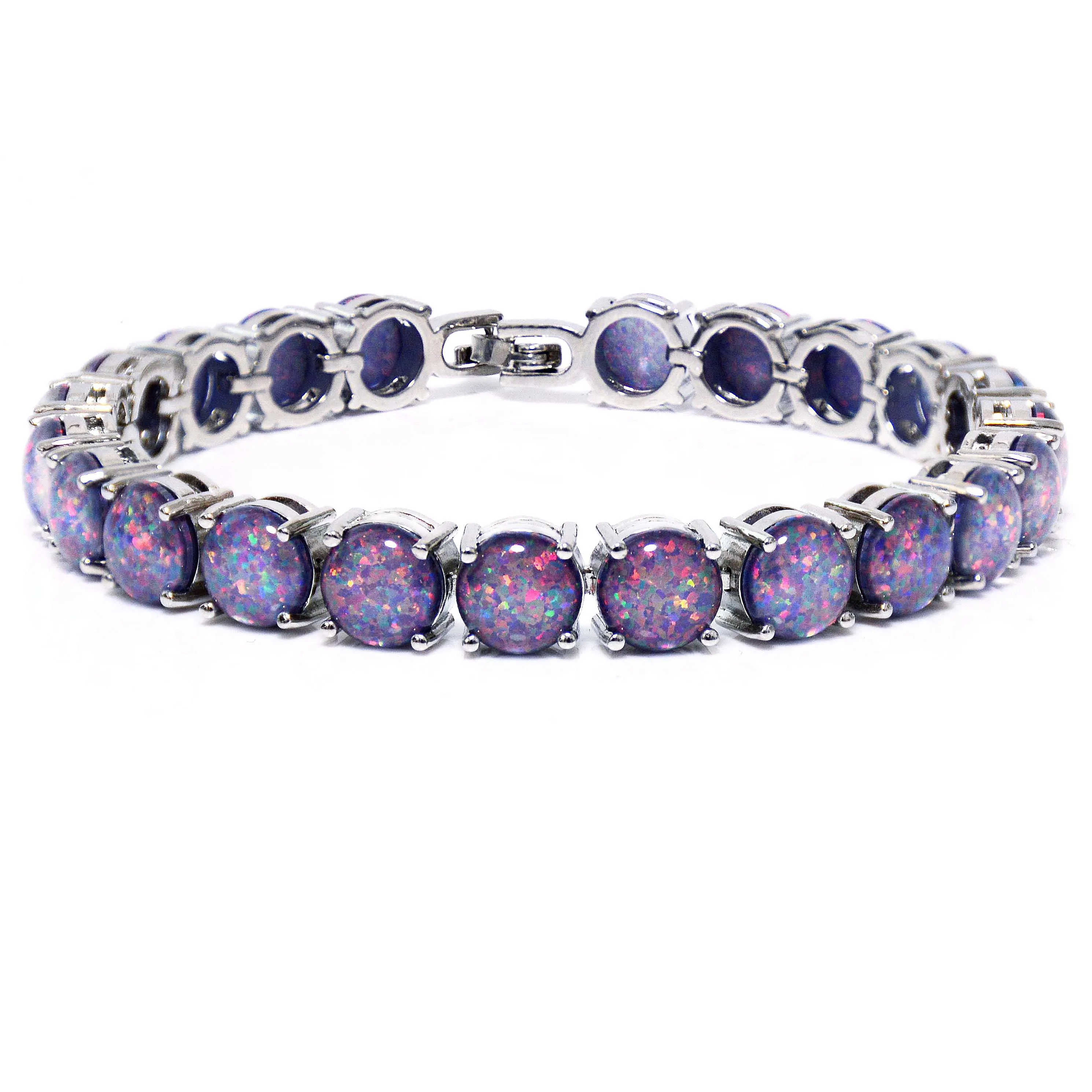OceanBlueLabcreatedFireOpalLinkBraceletwithRhodiumPlating.jpg