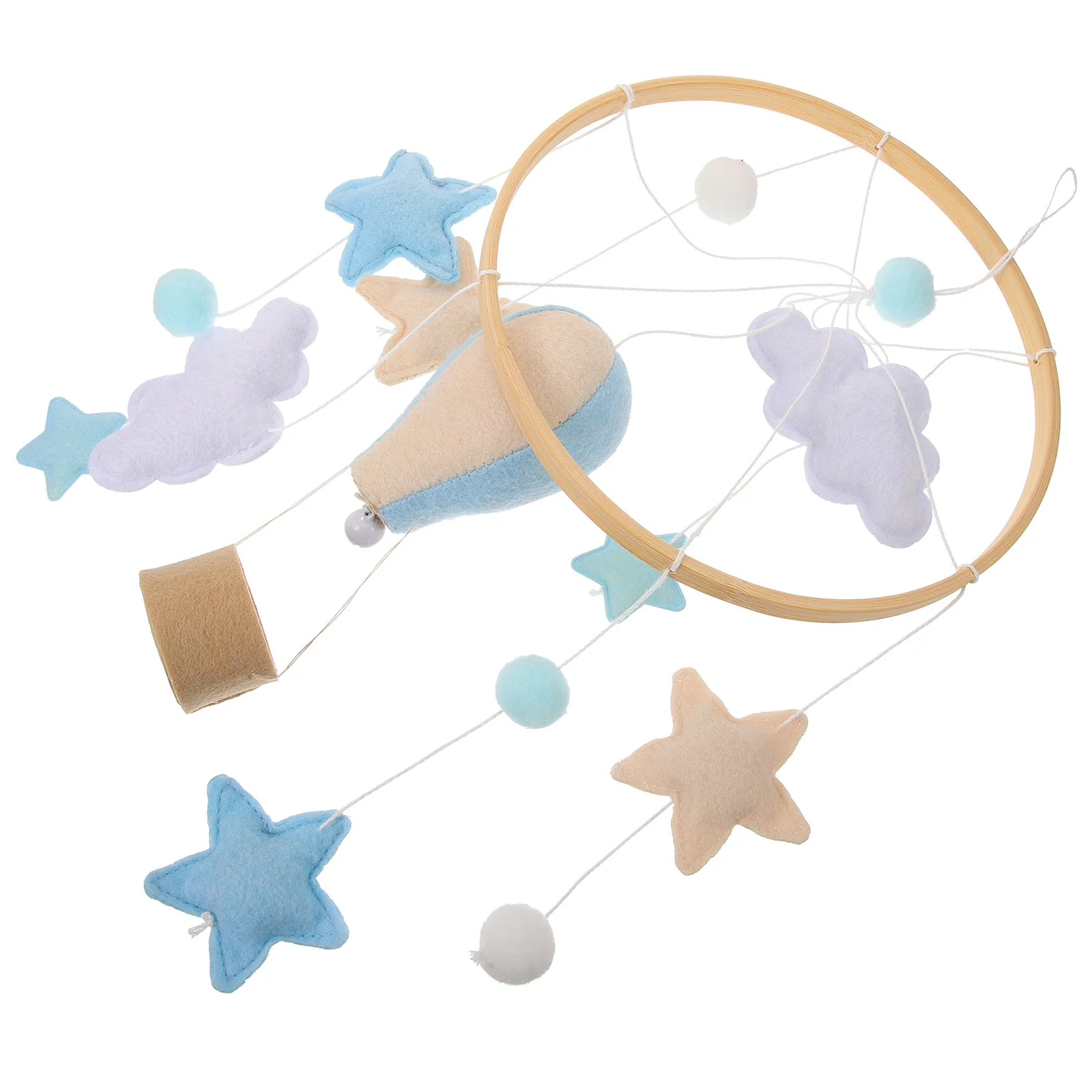 

Crib Mobile Felt Ball Star Pendant Wall Pendant Nursery Room Hanging Ornament Kids Bedroom Decoration