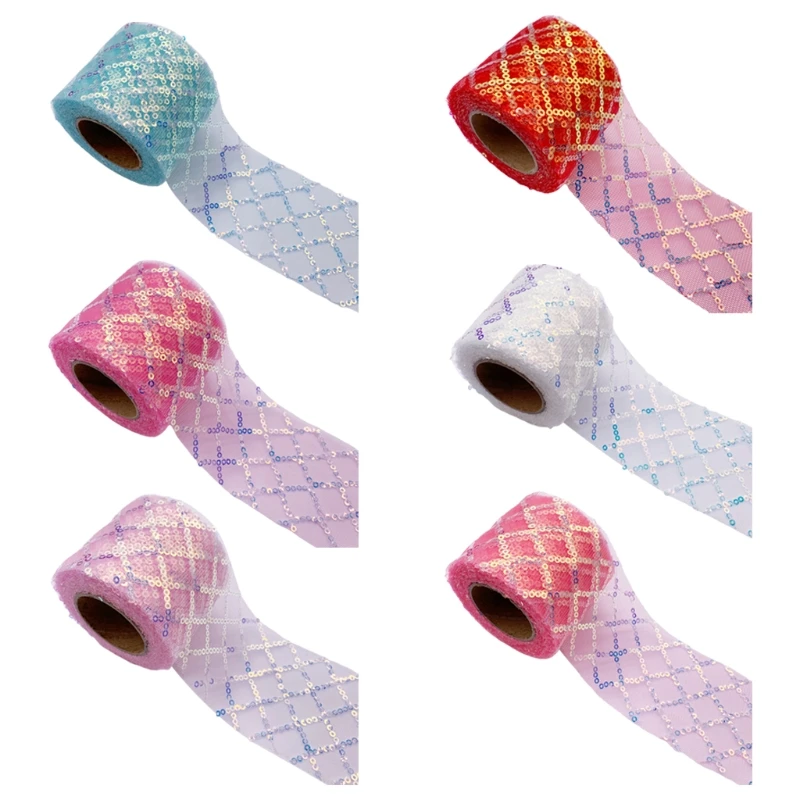 

2XPC Тюлевые украшения для свадебной вечеринки Юбки-пачки Вышивание Ремесло DIY Луки ручной работы