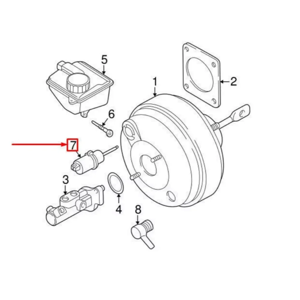 31687032 pedal path sensor brake pedal for Volvo S60 S80 V70 2 XC90 XC70