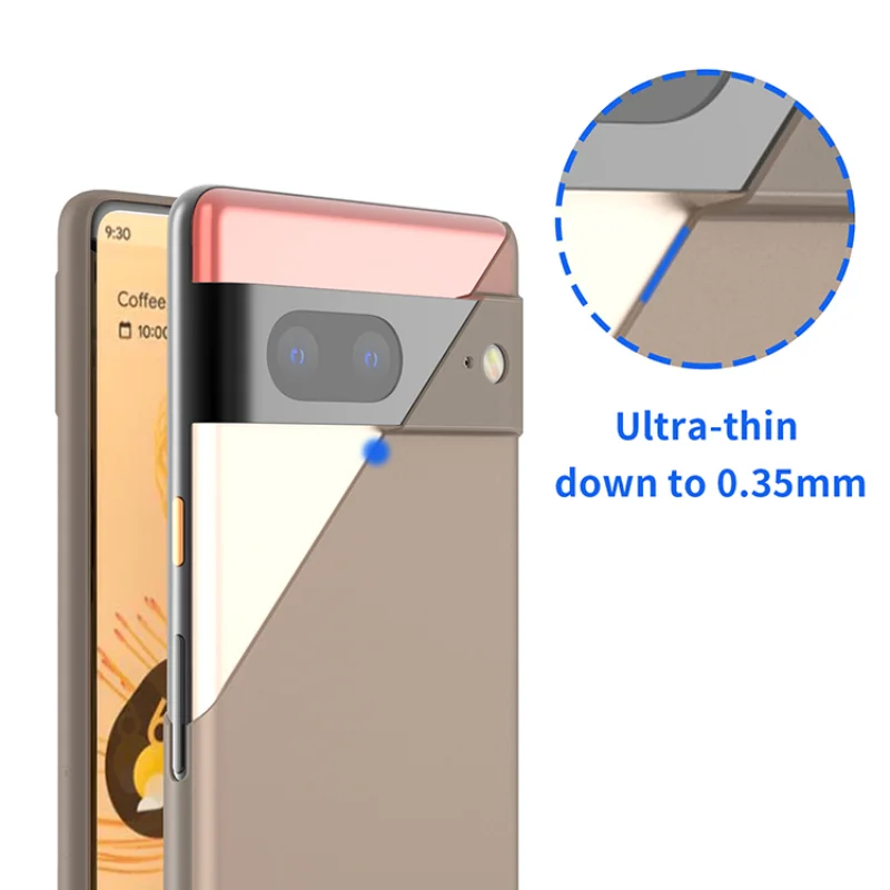Super Thin PP Case for Google Pixel 7 Back case 0.35mm thin precise hole design matte cover for Pixel 8 pro slim case ultra