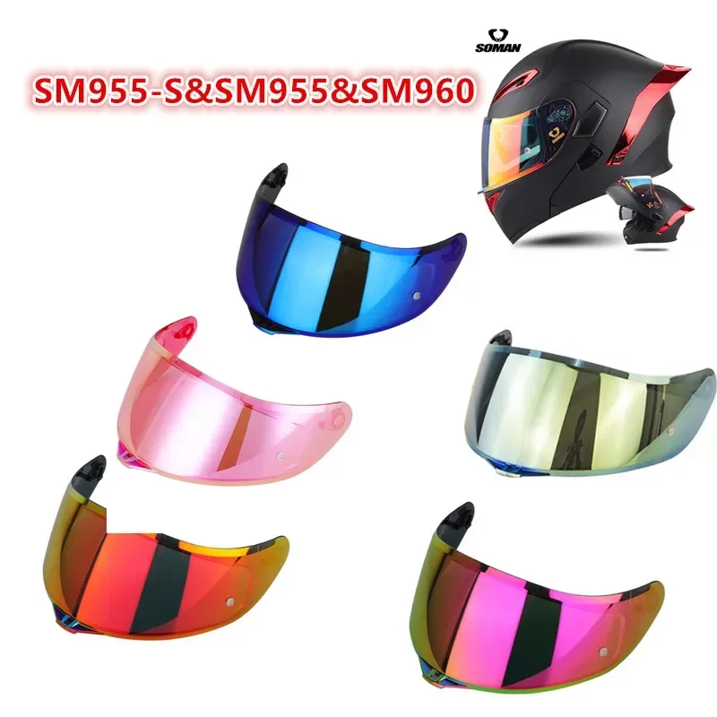 Helmet Visor for AGV K1&K5&K3SV Motorcycle Helmet Visor Shield for Soman SM955-S&SM955&SM960 Accessories Parts