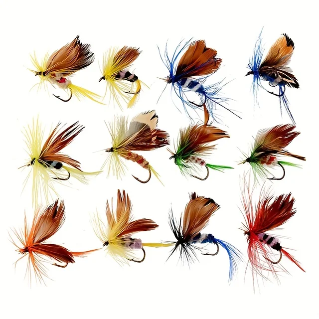 12pc Premium Fly Fishing Flies Kit 10