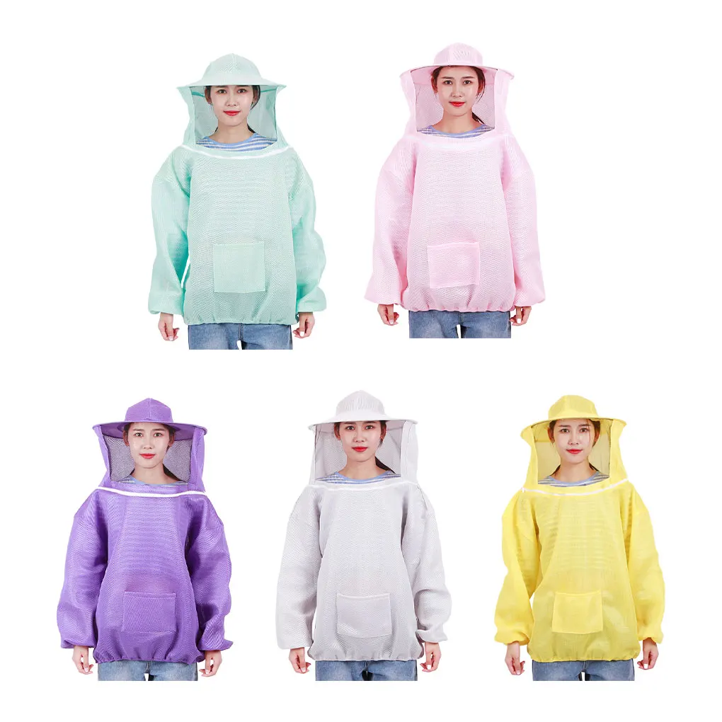 Beekeeping Anti-bee Clothing Breathable Dedicated Beekeeping Suit Beekeeper Half body with bee-proof cap Equipment