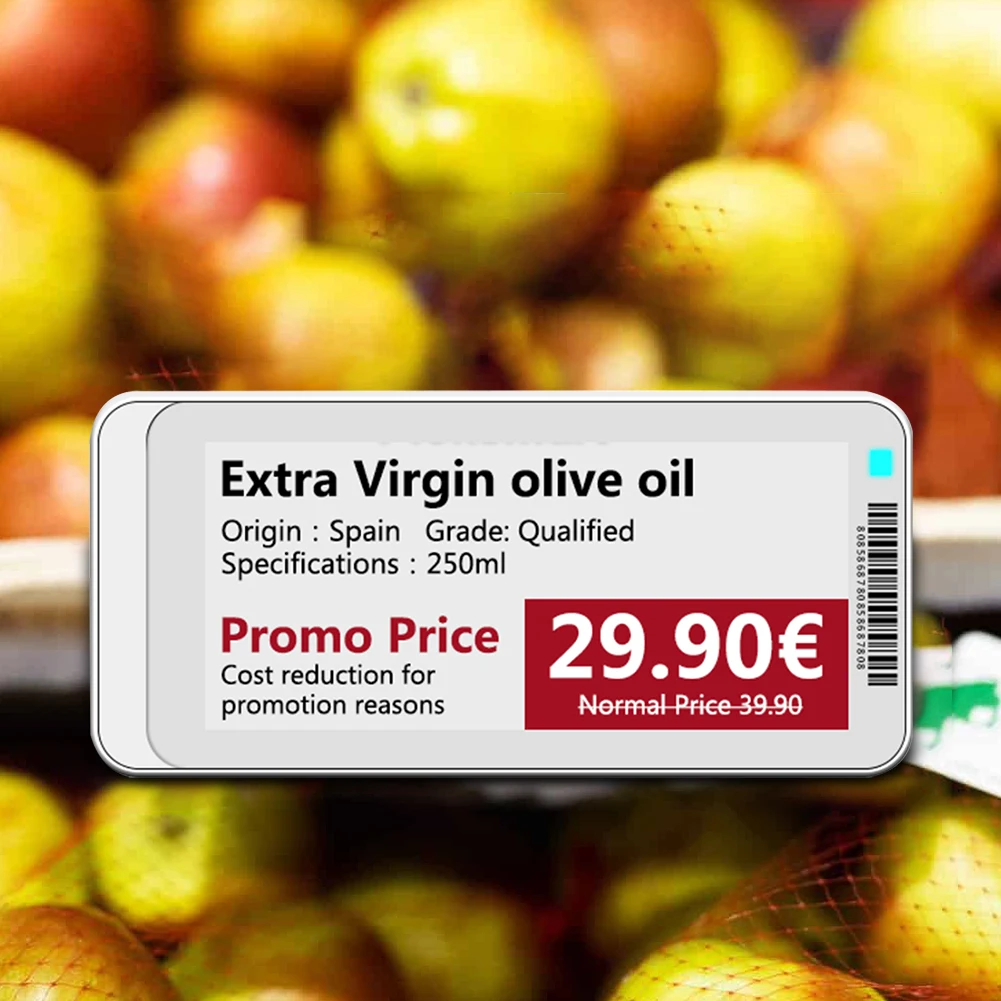 전자 종이 전자 잉크 디스플레이 화면, 앱 작동 TFT 화면, 전자 가격 태그 카드, 전자 종이 모듈, 2.1 인치, 2.9 인치