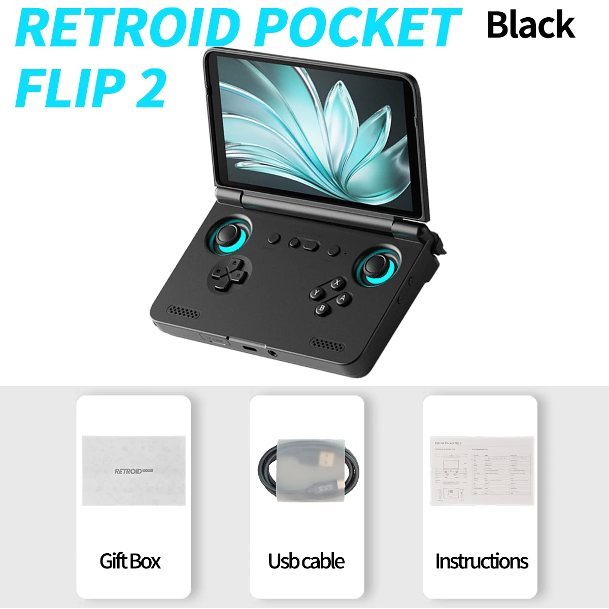 Retroid Pocket Flip2 SD865 5.5”1080p OLED WIFI6 Android Handheld