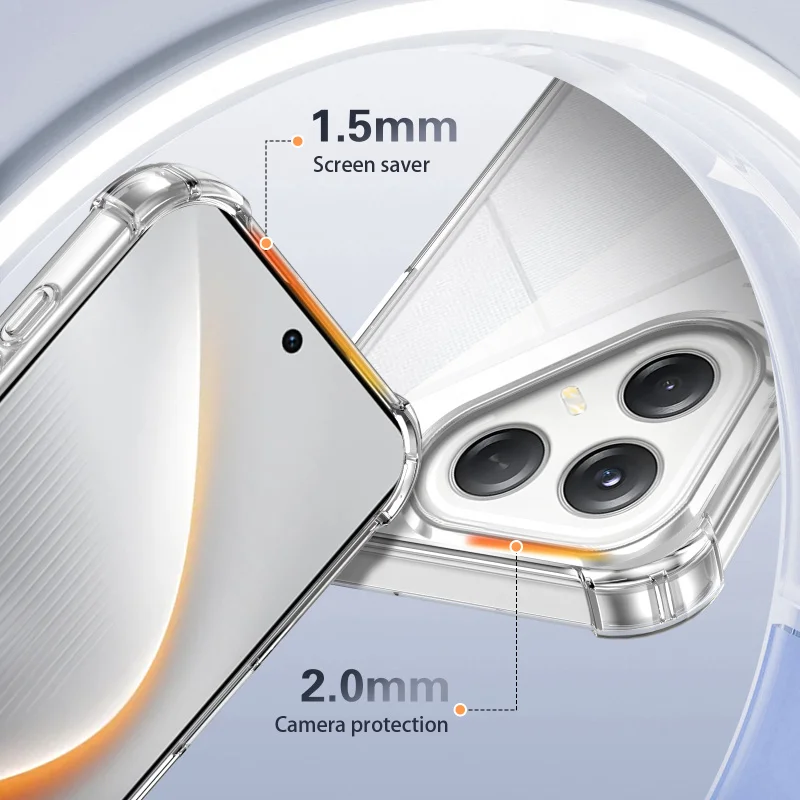 Durable Four-Corner Anti-Fall Clear Protective Case