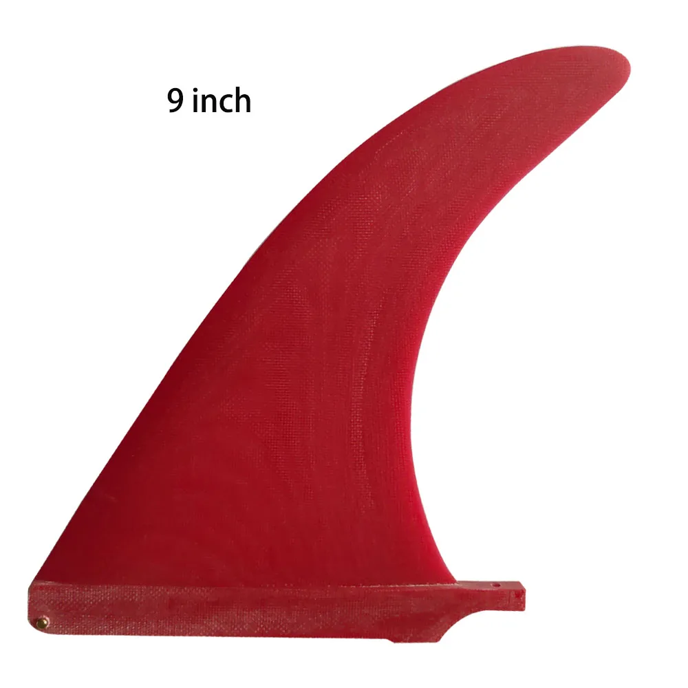 6 7 9 10 Size Single Fin Premium Fiberglass Surf & Free No Tool Fin Screw Center for Longboard, Surfboard & Paddleboard surfboard fin